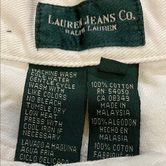 Ralph Lauren White Straight Leg Jeans - Picture 2 of 12